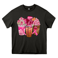 Asphalt breast cancer coffee cups Heavy Core Tee - NancyCooperArtShop
