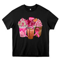 Black breast cancer coffee cups Heavy Core Tee - NancyCooperArtShop