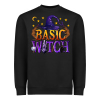 Black Basic Witch Heavyweight Sweatshirt - texasbilliewilder