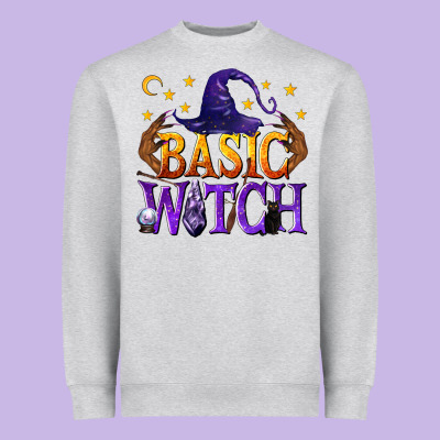 Basic Witch Heavyweight Sweatshirt Designed By Texasbilliewilder