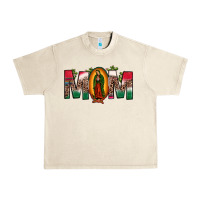 Sandshell mexican flag our lady of guadalupe mom leopard Urban Heavy Tee - JahusDesignShop