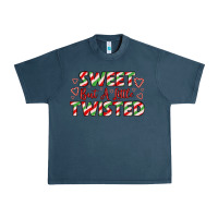 Midnight Navy sweet but a little twisted Urban Heavy Tee - LillyAllenDesigns