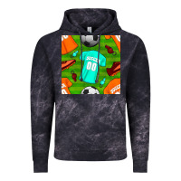 Cloud Black soccer ball uniform and shoes seamless pattern Vintage Hoodie - BundleAndBundleShop