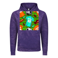 Cloud Purple soccer ball uniform and shoes seamless pattern Vintage Hoodie - BundleAndBundleShop