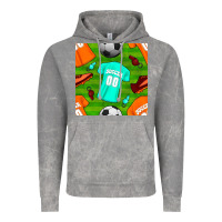 Cloud Rock soccer ball uniform and shoes seamless pattern Vintage Hoodie - BundleAndBundleShop