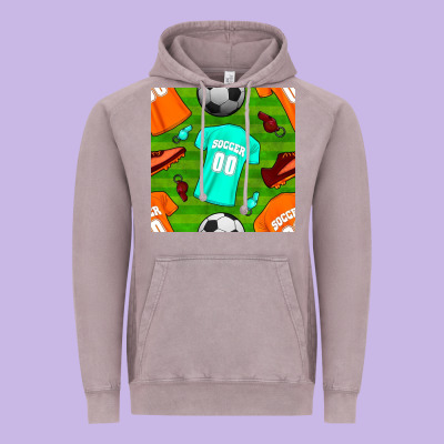 Soccer Ball Uniform And Shoes Seamless Pattern Vintage Hoodie Designed By Bundleandbundleshop