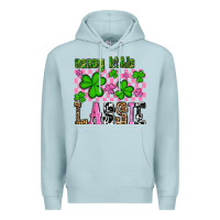 Blue Mist St. Patrick's Day Sassy little lassie Premium Hoodie - OliviaCreatesArt