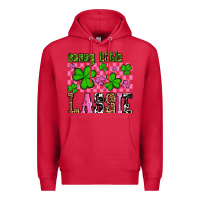 Cardinal St. Patrick's Day Sassy little lassie Premium Hoodie - OliviaCreatesArt