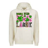 Oatmeal Heather St. Patrick's Day Sassy little lassie Premium Hoodie - OliviaCreatesArt