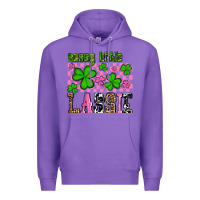 Purple St. Patrick's Day Sassy little lassie Premium Hoodie - OliviaCreatesArt