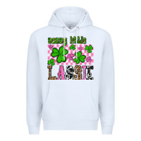White St. Patrick's Day Sassy little lassie Premium Hoodie - OliviaCreatesArt