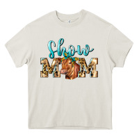 Cream Western Show Mom Red Angus Heavy Core Tee - LillyAllenDesigns