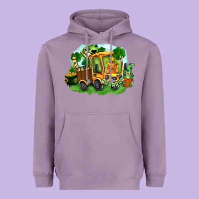 Truck Saint Patricks Day Heavyweight Hoodie Designed By Fadigitalartstudio