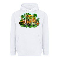 White truck saint patricks day Heavyweight Hoodie - FaDigitalArtStudio