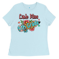 Baby Blue little miss fifth grade Ladies Tee - Jasminsmagicworld