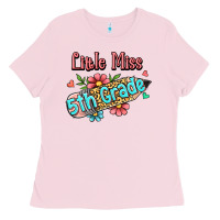 Bubblegum Pink little miss fifth grade Ladies Tee - Jasminsmagicworld