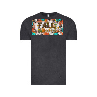 Vintage Black fall in love license plate Vintage Tee - BundleAndBundleShop