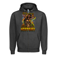 Charcoal Heather We are Black History Zipper Hoodie - HowdyJamesFarm
