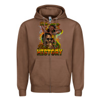 Chestnut We are Black History Zipper Hoodie - HowdyJamesFarm