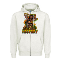 Oatmeal Heather We are Black History Zipper Hoodie - HowdyJamesFarm