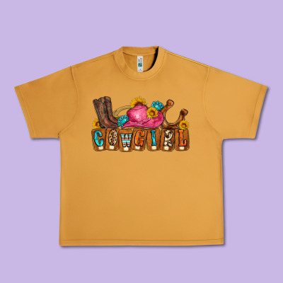 Cowgirl Urban Heavy Tee Designed By Lillyallendesigns