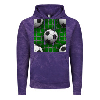 Cloud Purple soccer ball with goal nets seamless pattern Vintage Hoodie - BundleAndBundleShop
