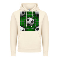 Vintage Artic soccer ball with goal nets seamless pattern Vintage Hoodie - BundleAndBundleShop
