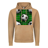 Vintage Camel soccer ball with goal nets seamless pattern Vintage Hoodie - BundleAndBundleShop