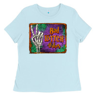 Baby Blue bad witch vibes Ladies Tee - Jasminsmagicworld