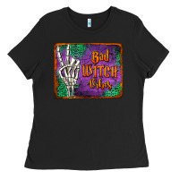 Black bad witch vibes Ladies Tee - Jasminsmagicworld