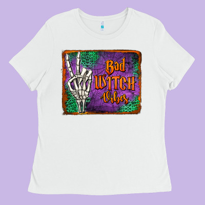 Bad Witch Vibes Ladies Tee Designed By Jasminsmagicworld