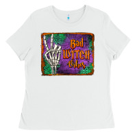 White bad witch vibes Ladies Tee - Jasminsmagicworld