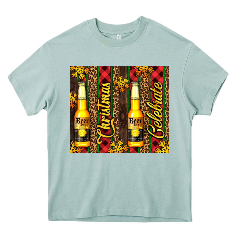 Beer Bottle For Christmas Heavy Core Tee by AdoDesignShop | Teevron