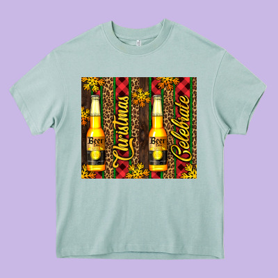 Beer Bottle For Christmas Heavy Core Tee Designed By Adodesignshop