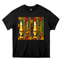 Black beer bottle for christmas Heavy Core Tee - AdoDesignShop