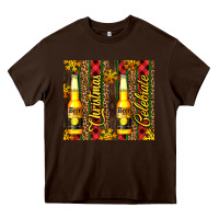 Chocolate Brown beer bottle for christmas Heavy Core Tee - AdoDesignShop