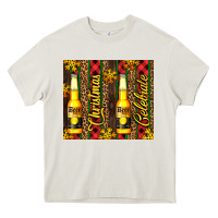 Cream beer bottle for christmas Heavy Core Tee - AdoDesignShop