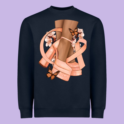 Cancer Diva Peach Ribbon Heavyweight Sweatshirt Designed By Nancycooperartshop