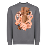Storm Cancer diva peach ribbon Heavyweight Sweatshirt - NancyCooperArtShop