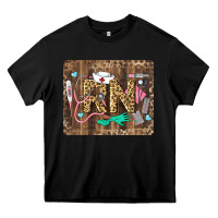 Black Western Registered Nurse Heavy Core Tee - LillyAllenDesigns