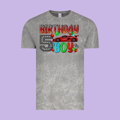 Birthday Boy 5 Vintage Tee Designed By Bundleandbundleshop