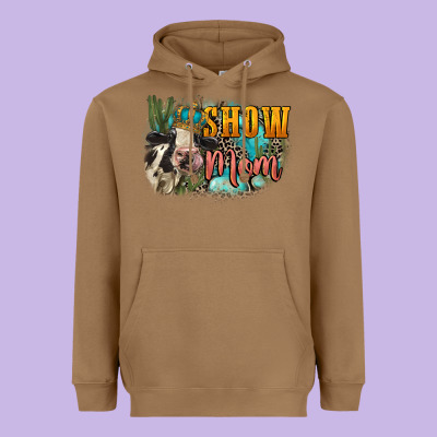 Show Mom Cow Mother's Day Heavyweight Hoodie Designed By Fadigitalartstudio