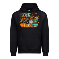 Black i love fall most of fall Urban Hoodie - CowhideDigitalArt