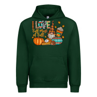 Forest Green i love fall most of fall Urban Hoodie - CowhideDigitalArt