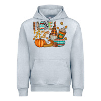Heather Grey i love fall most of fall Urban Hoodie - CowhideDigitalArt