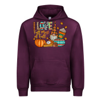 Mauve Wine i love fall most of fall Urban Hoodie - CowhideDigitalArt