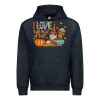 Navy i love fall most of fall Urban Hoodie - CowhideDigitalArt