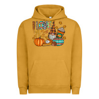 Pigment Peanut Butter i love fall most of fall Urban Hoodie - CowhideDigitalArt