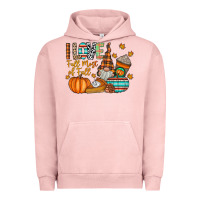 Pigment Salmon i love fall most of fall Urban Hoodie - CowhideDigitalArt