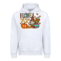 White i love fall most of fall Urban Hoodie - CowhideDigitalArt